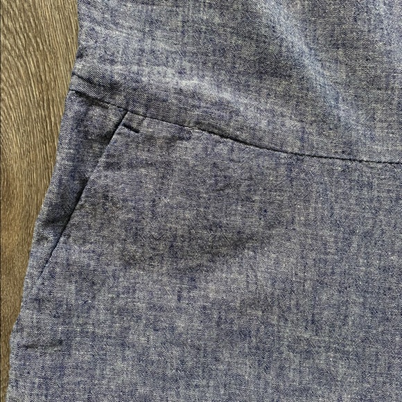 Linen flowy capri romper/jumpsuit - Picture 5 of 7